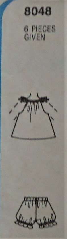 SIMPLICITY 8048  TODDLER DRESS-PINAFORE-BLOOMERS SIZE 1 YEAR CHEST 51 CM/20`  COMPLETE