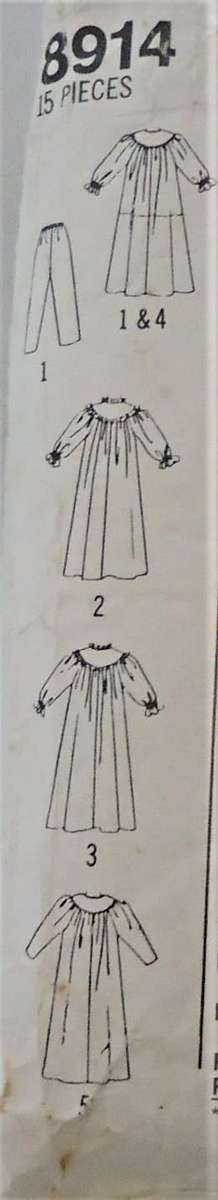 SIMPLICITY 8914   PJS-NIGHTGOWN-ROBE SIZE MEDIUM (14-16)  COMPLETE
