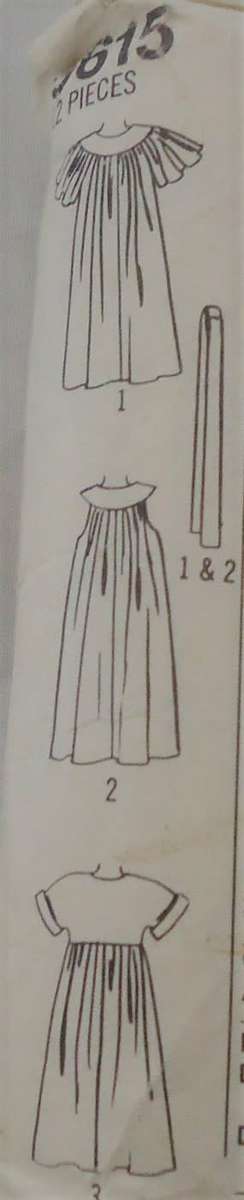 SIMPLICITY 9615   LOOSE FITTING DRESSES SIZE A = 6-26 COMPLETE CUT TO SMALL (10-12)