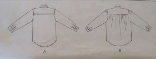 McCALLS 7123 UNISEX SHIRTS SIZE Y=S-M-L (31 1/2 - 40")  COMPLETE