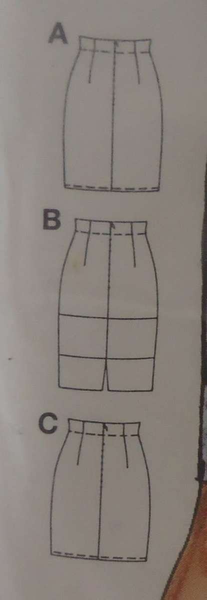 BURDA PATTERNS 4545   SETOF SKIRTS- SIZE 10-12-14-16-18-20 COMPLETE-UNCUT-F/FOLDED