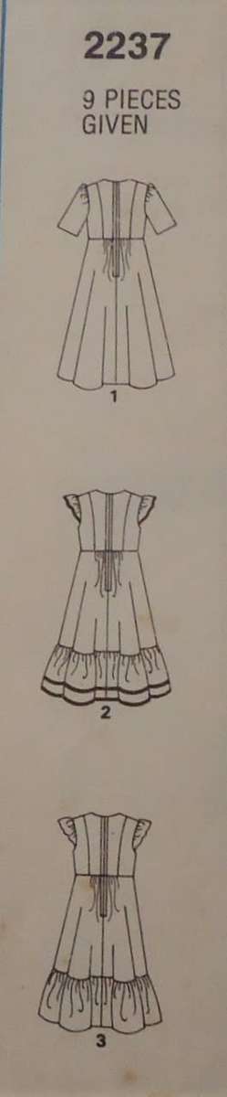 STYLE 2237 HIGH WAIST DRESS- SIZE14  92 CM BUST COMPLETE