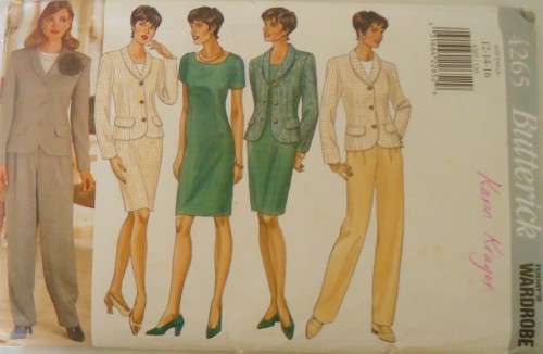 BUTTERICK 4265 JACKET-DTESS-SKIRT-PANTS  SIZE 12-14-16 - COMPLETE-UNCUT-F/FOLDED