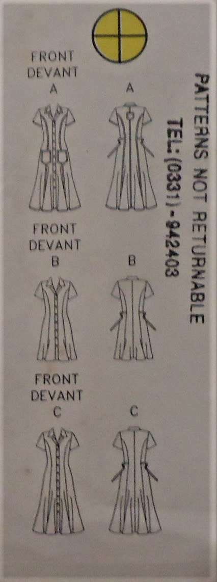BUTTERICK 4387 FITTED AND FLARED DRESS SIZE 6-8-10 - COMPLETE