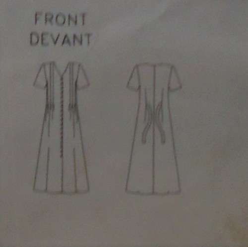 BUTTERICK 4913 LOOSE FITTING A-LINE DRESS WITH FRONT BUTTONS  SIZE 12-14-16  COMPLETE-CUT TO SIZE 16