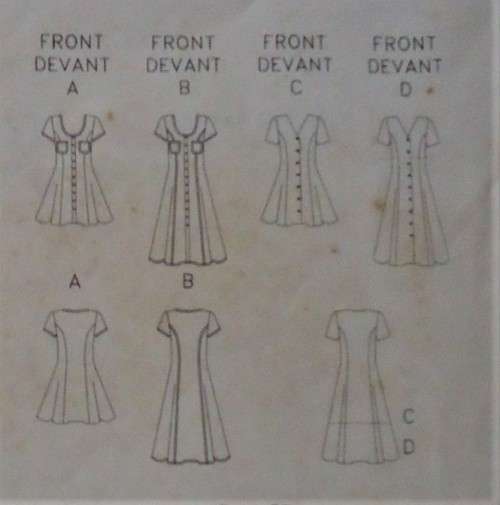 BUTTERICK 4994 FITTED A-LINE DRESS SLIGHTLY FLARED SIZE 12-14-16 COMPLETE-CUT TO A SIZE 16