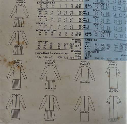 VOGUE 1966  SET OF DRESSES SIZE 14 COMPLETE