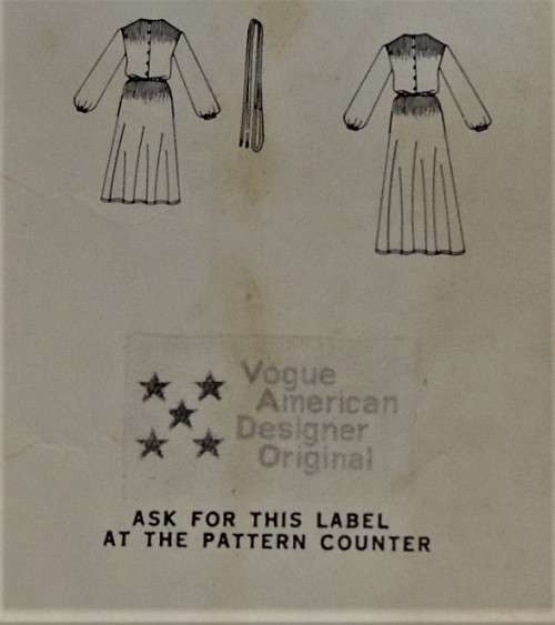 VOGUE AMERICAN DESIGNER BILL BLASS 2008  LOOSE FITTING PULLOVER DRESS SIZE 12 COMPLETE