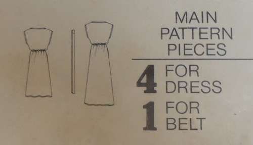 VOGUE PATTERN 7173LOOSE FITTING BLOUSON PULLOVER DRESS SIZE 10- ZIPLOC BAG