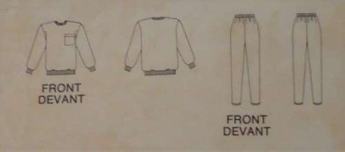 BUTTERICK 5704 TRACKSUIT-TOP-PANTS SIZE AP-S-M (6-14) COMPLETE