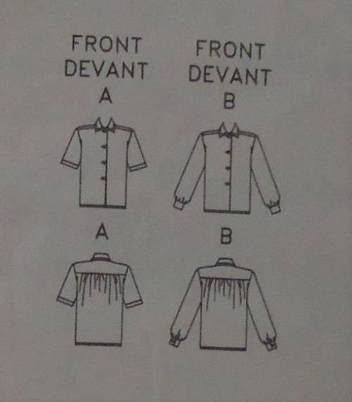 BUTTERICK 6729  SET OF BLOUSES SIZE 14-16-18  COMPLETE