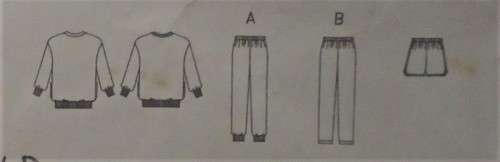 BUTTERICK 6986 MEN`S TRACKSUIT JACKET-TOP-SIZE XS-S-M (30-40) NO PANTS PATTERN SUPPLIED-ZIPLOC BAG