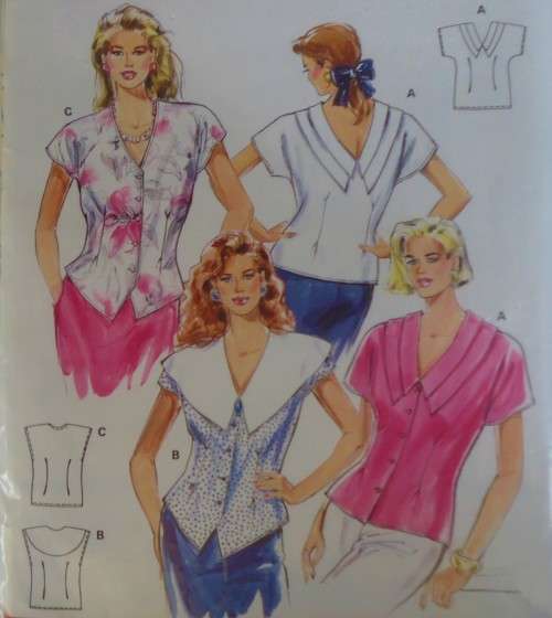 BURDA 5108 LADIES TOPS SIZE 10-20 SEE LISTING