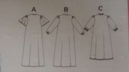 BURDA 5315 LADIES NIGHTGOWNS SIZE 10/12-14/16-18/20-40/42 COMPLETE