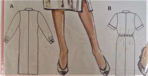 BURDA 5887 SHIRT-DRESS SIZE 18-20-40-42-44-46 COMPLETE