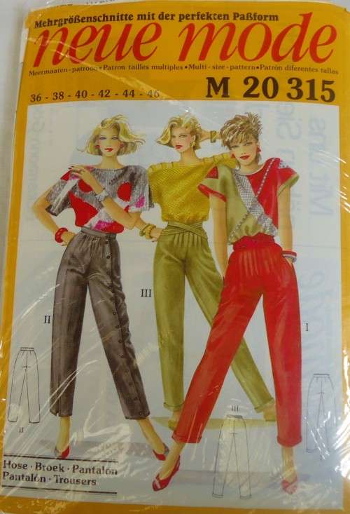 NEUE MODE M 20 315 PANTS SIZE 36-38-40-42-44-46 COMPLETE
