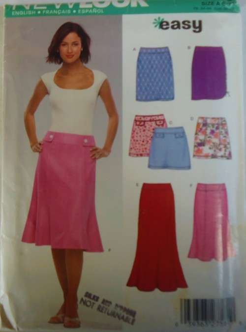 NEW LOOK PATTERNS 6345 SET OF SKIRTS SIZE 6-16  COMPLETE