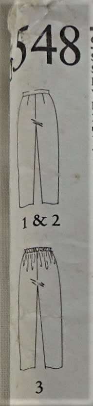 NEW LOOK PATTERNS 6548 SET OF PANTS SIZE 8-20  COMPLETE