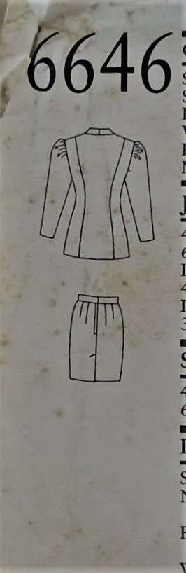 NEW LOOK PATTERNS 6646 PANELED JACKET & SKIRT SIZE 6-16  COMPLETE