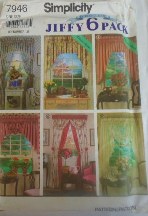 SIMPLICITY EASY BASICS 7946-JIFFY 6 PACK -ONE SIZE - COMPLETE-UNCUT-F/FOLDED