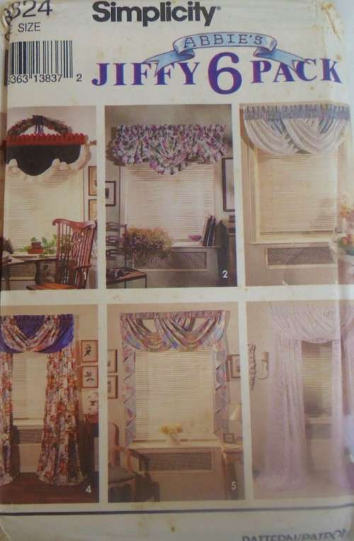 SIMPLICITY EASY BASICS 8324-JIFFY 6 PACK -ONE SIZE - COMPLETE-UNCUT-F/FOLDED