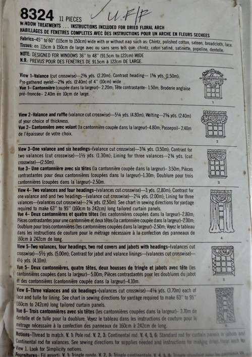 SIMPLICITY EASY BASICS 8324-JIFFY 6 PACK -ONE SIZE - COMPLETE-UNCUT-F/FOLDED