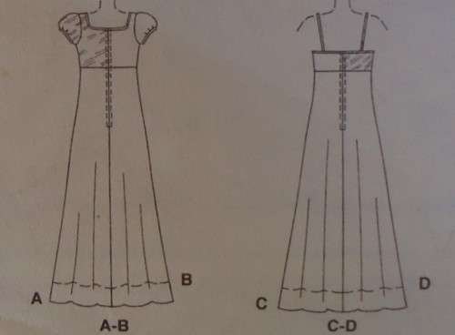 McCALLS 2147 EVENING ELEGANCE LINED DRESS SIZE B8-10-12 COMPLETE & PART CUT