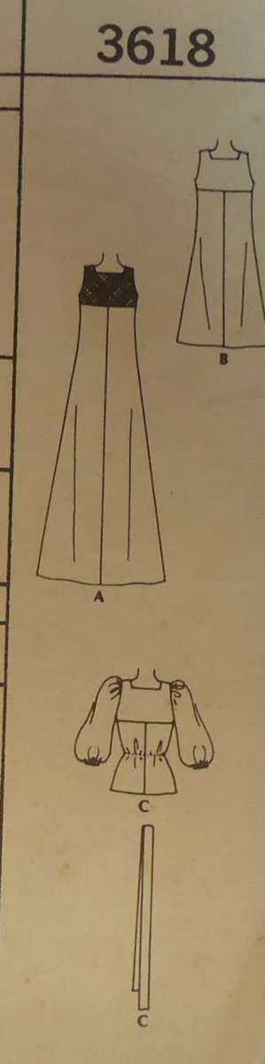 VINTAGE McCALLS 3618 DRESS OR TOP SIZE 10 BUST 32 1/2 COMPLETE