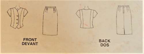 McCALLS 5914  TWO PIECE DRESS  TOP & SKIRT SIZE A 10-12-14-16  COMPLETE-UNCUT-F/FOLDED