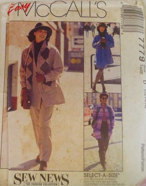 McCALLS 7779 UNLINED JACKET-PULL ON PANTS-PULL ON SKIRT SIZE D 12-14-16 COMPLETE-UNCUT-F/FOLDED