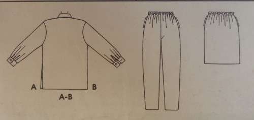 McCALLS 7779 UNLINED JACKET-PULL ON PANTS-PULL ON SKIRT SIZE D 12-14-16 COMPLETE-UNCUT-F/FOLDED