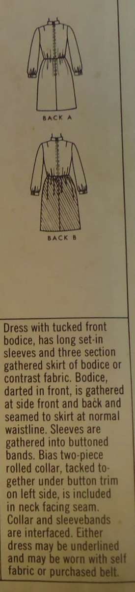 VINTAGE McCALLS 9345 DRESS IN 2 VERSIONS SIZE 10 BUST 32 1/2  SEE LISTING