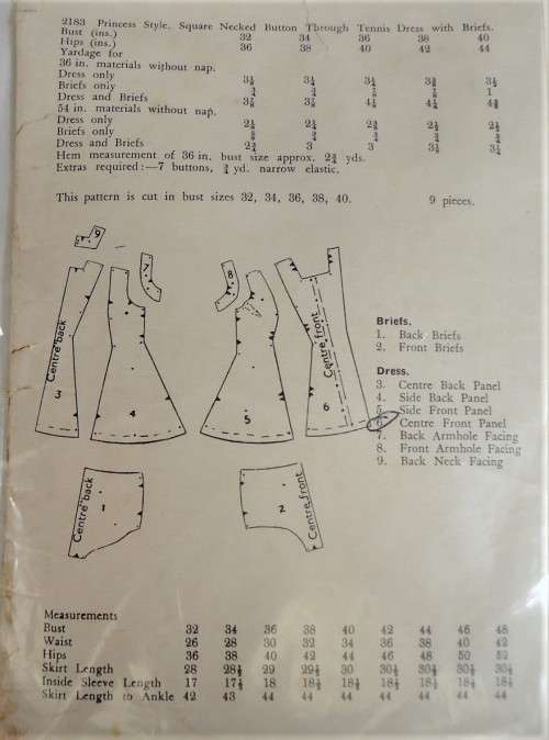 VINTAGE LE ROY 2183 TENNIS DRESS SIZE 32` BUST SEE LISTING -ZIPLOC BAG