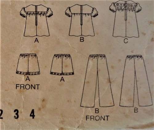 VINTAGE BUTTERICK 3218 TODDLER DRESS &TOP SIZE 3 YEARS BREAST 22-SEE LISTING