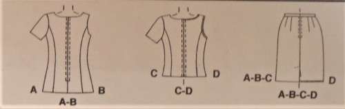 McCALLS 2121 TOPS & SKIRTS SIZE E14-16-18 SEE LISTING