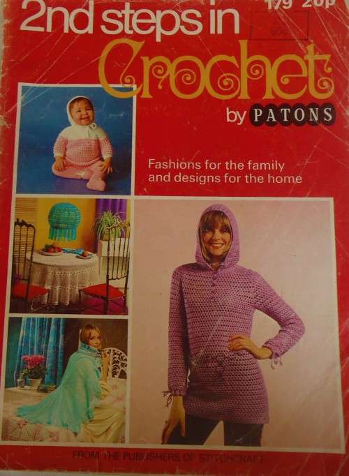 2nd STEPS TO CROCHET BY PATONS #179- 40 PAGE A4 SIZE BOOK