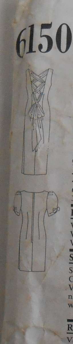 NEW LOOK PATTERNS 6150 DRESS WITH BACK FEATURE TIES - SIZE 6-16 SEE LISTING