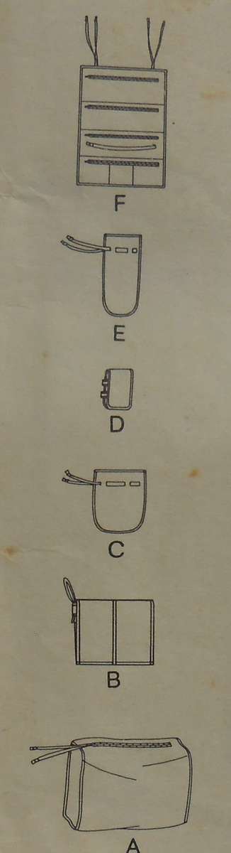 VOGUE PATTERNS 1703 ACCESSORIES-COSMETIC KIT&CASE-PURSE-CIG CASE-EYEGLASS- - COMPLETE-UNCUT-F/FOLDED