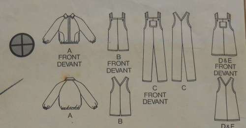 BUTTERICK 6710 GIRLS JACKET-JUMPSUIT-DRESS-PINAFORE SIZE4-5-6 YEARS COMPLETE