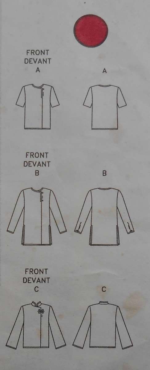 VOGUE 9045 LOOSE FITTING PULLOVER TOP OR TUNIC SIZES 12-14-16 COMPLETE-CUT TO SIZE 14