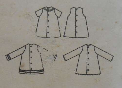 VINTAGE BUTTERICK 3667 TODDLER ONE PIECE DRESS SIZE 1 YEAR BREAST 20 COMPLETE