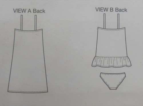 KWIK SEW K3554 LADIES LINGERIE-SLIPS & PANTIES   SIZE XS-S-M-L-XL COMPLETE-CUT TO M-PANTIES UNCUT