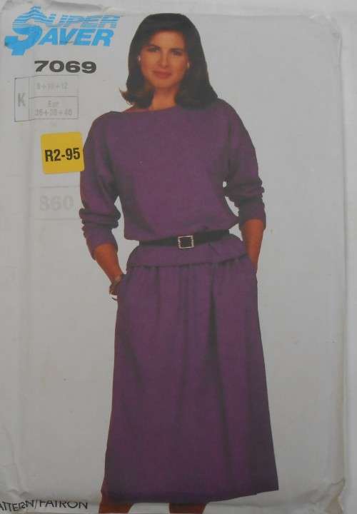 SIMPLICITY 7069 PULL ON SKIRT-PULLOVER TOP SIZE K 8-10-12 COMPLETE