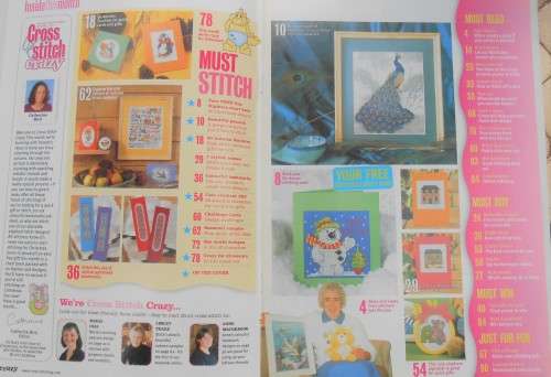 CROSS STITCH CRAZY  MAGAZINE UK ISSUE 26 NOVEMBER 2001 WITH PATTERNS- 92 PAGES
