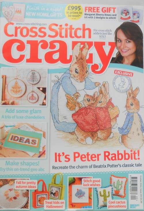 CROSS STITCH CRAZY  MAGAZINE UK ISSUE 220 OCTOBER 2016 WITH PATTERNS- 84 PAGES