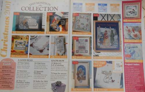 CROSS STITCH COLLECTION UK CHRISTMAS 2001 - 84 PAGES