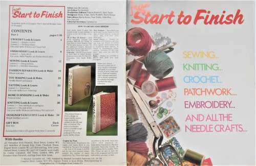 FROM START TO FINISH - THE COMPLETE NEEDLECRAFT GUIDE  ISSUE 1 - 40 PAGES