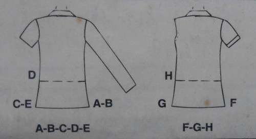 McCALLS 8625 SET OF TOPS SIZE Y XS-S CUT TO S - COMPLETE