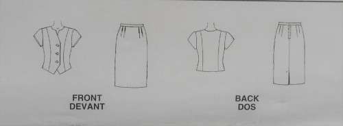 McCALLS 5914 TWO PIECE DRESS SIZE B 18-20-22-24 COMPLETE-UNCUT-F/FOLDED