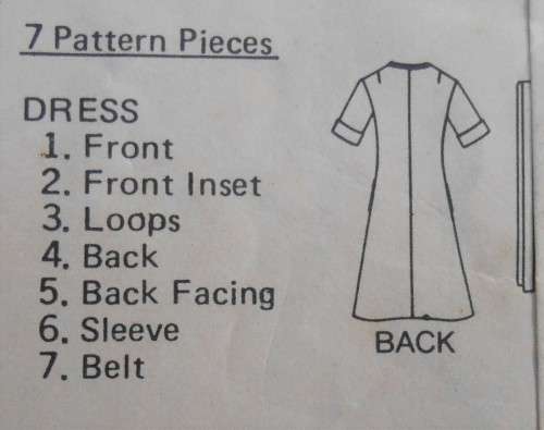 BUTTERICK  PATTERN 5773  DRESS - SIZE 14 COMPLETE